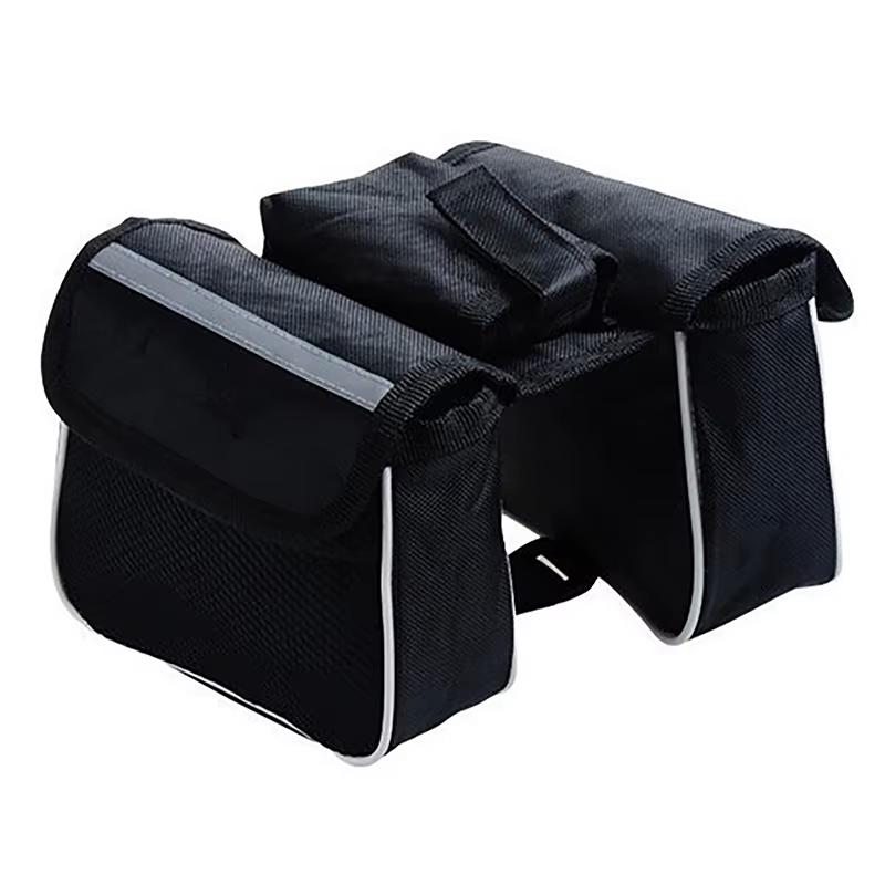Sac étanche à la pluie pour cadre avant de vélo VTT, sacoche en forme de double dégager, accessoires