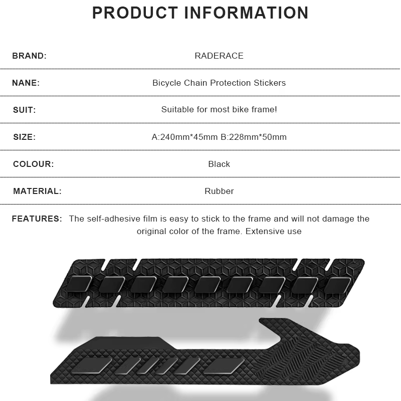 Coussinet de Protection de base de vélo vtt 3D, cadre de maintien de chaîne en Silicone pour cyclism