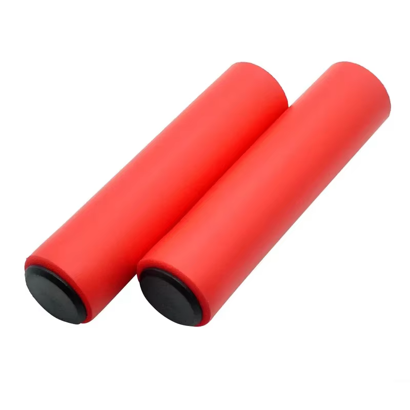 1 paire de poignées de vélo en silicone super léger, antidérapant, type d'absorption des chocs, poig