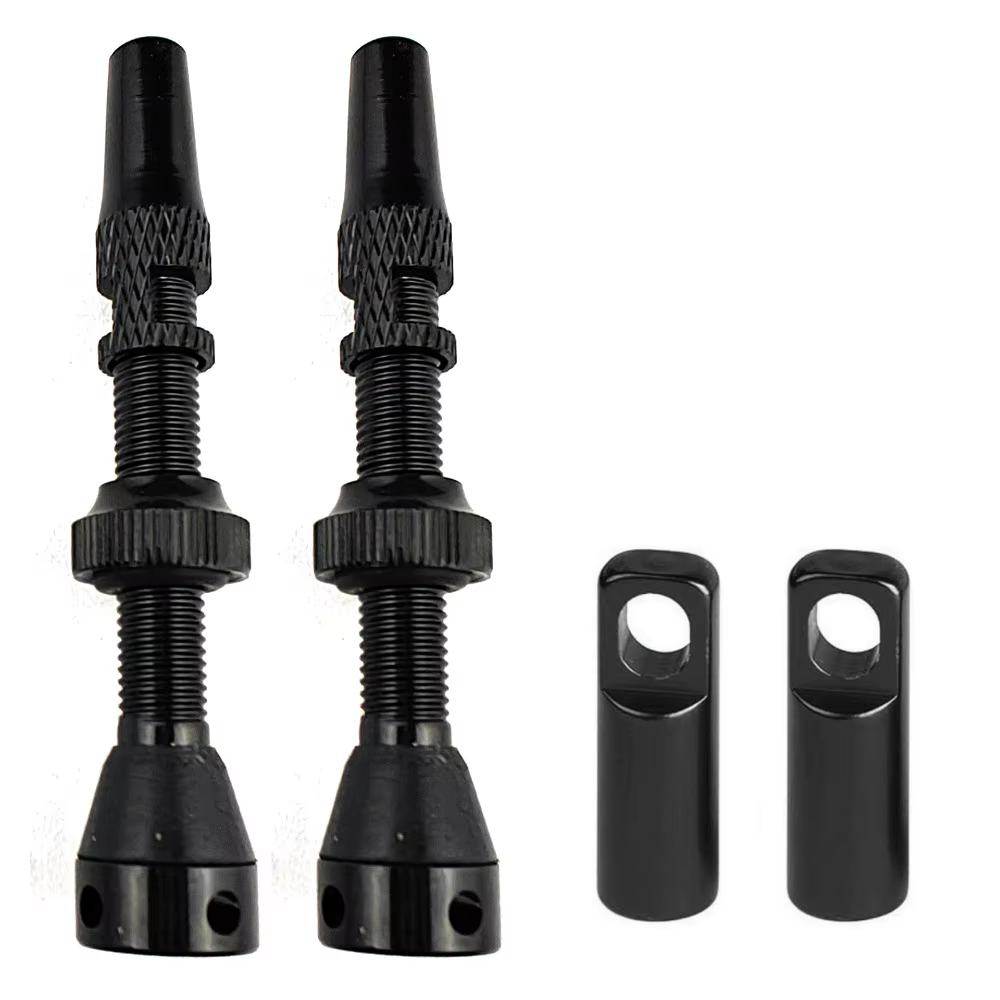 1 paire de valves de pneus Tubeless 40mm/44mm/60mm, en alliage d'aluminium, technologie CNC, Valve d