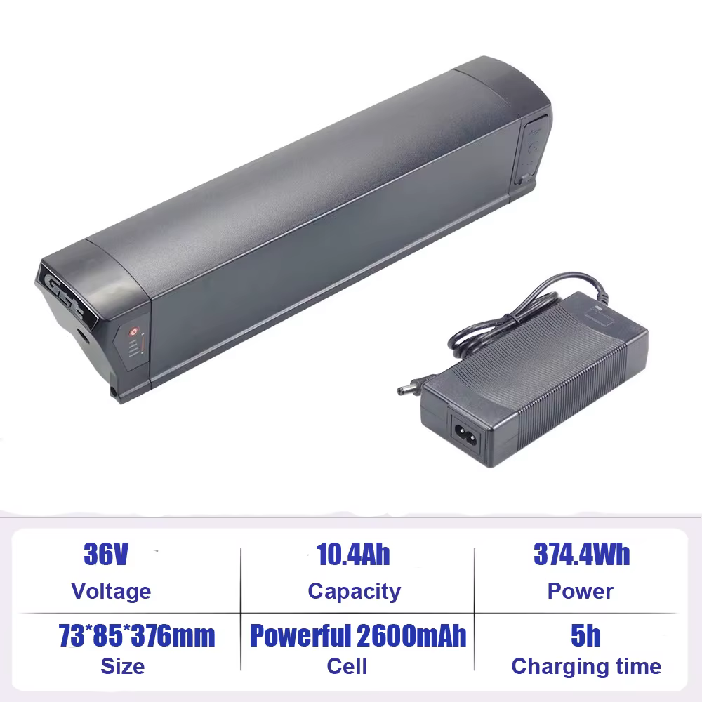 Batterie de vélo électrique 36V 11Ah Li-ion batterie de vélo électrique pour Akez 26 ''blanc Sibérie