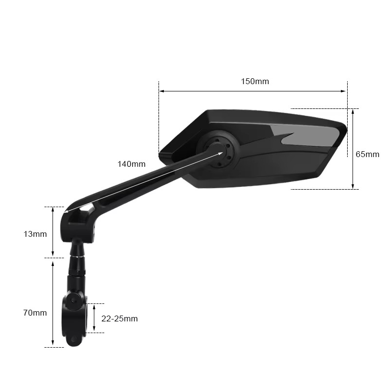 Rétroviseur de vélo bicolore grand Angle réflecteur clair large gamme rétroviseurs de vélo cyclisme