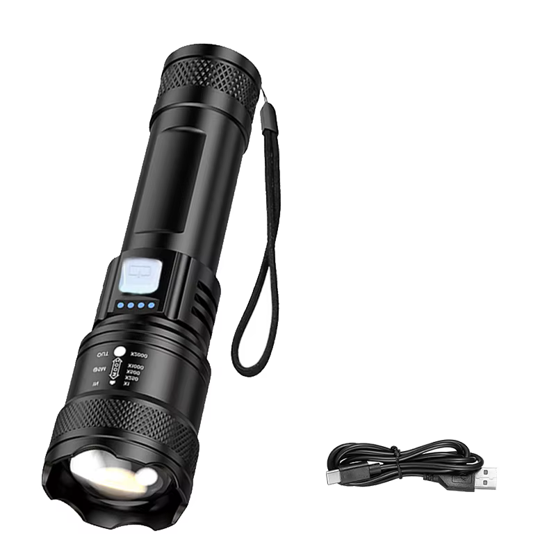 2000LM vélo avant lumière lumineuse vélo Led Zoom lampe de poche vélo lanterne USB Rechargeable vtt