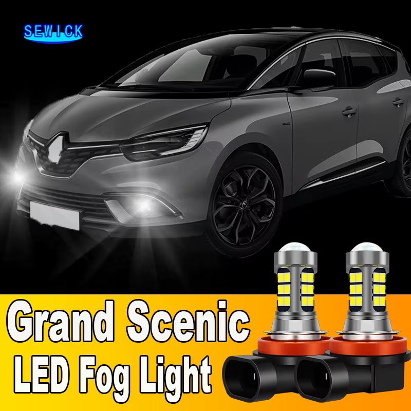 Ampoule antibrouillard avant à LED pour Renault, accessoires pour Renault Scenic Grand Scenic 2, 3, 