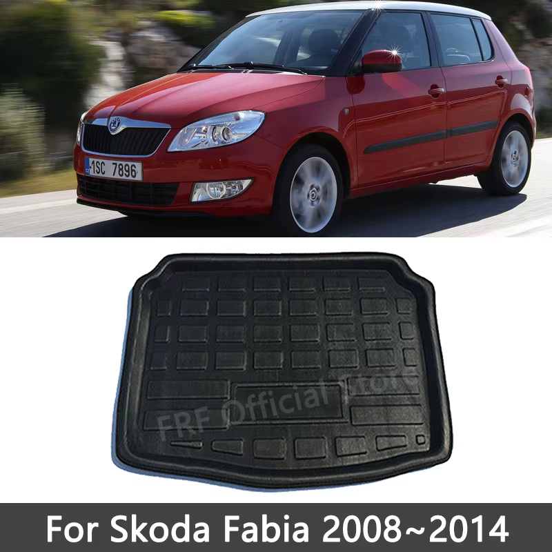 Tapis de Coffre Cargo Imperméable pour Skoda Fabia MK2 5J 2008 ~ 2021 2018 2016 2015 2012 2011, Acce