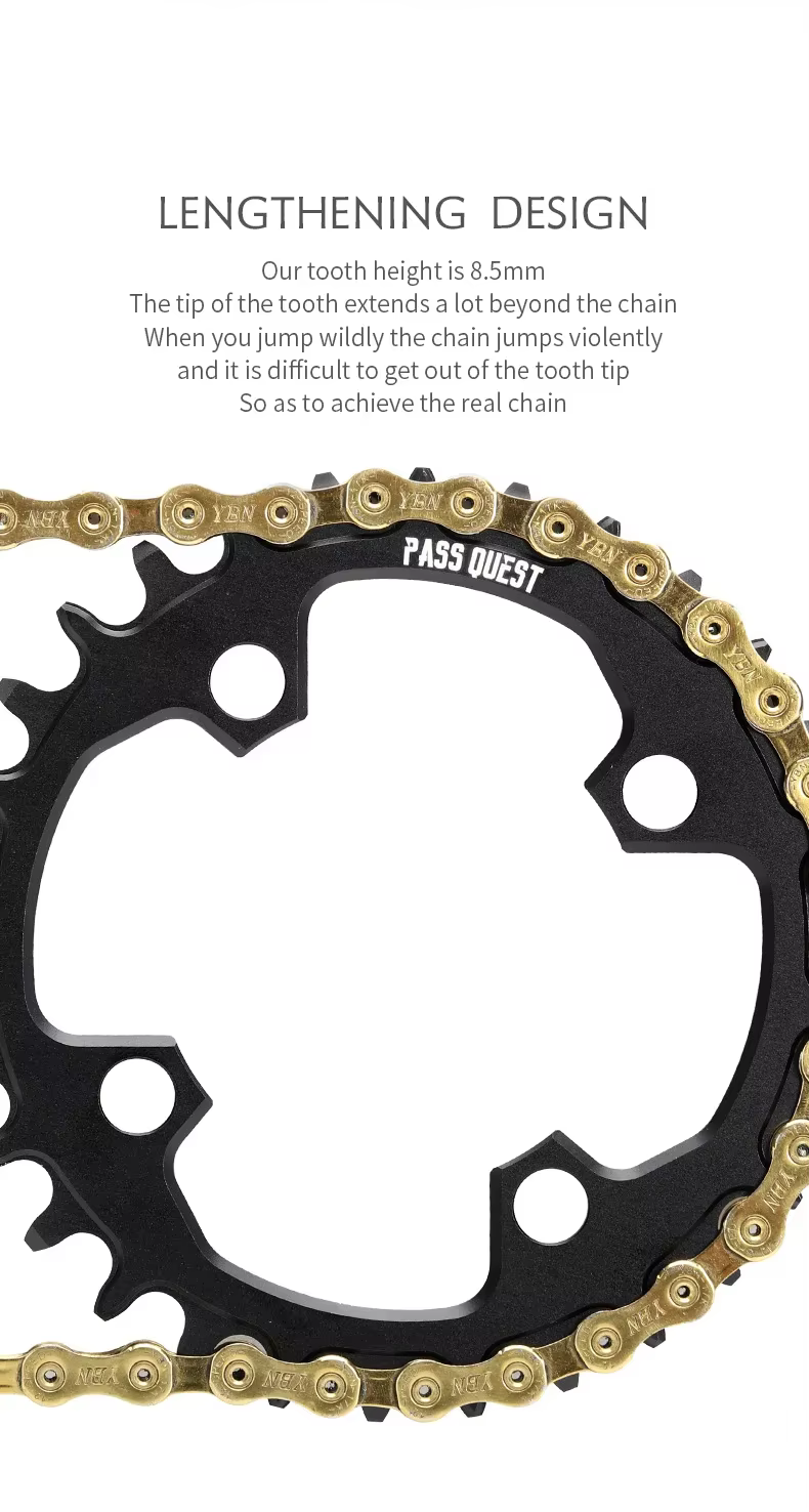 PASS QUEST 82bcd Fsa Alpha Drive Marlin 7 vtt vélo plateau large étroit 30/32/34/36T roue à chaîne d