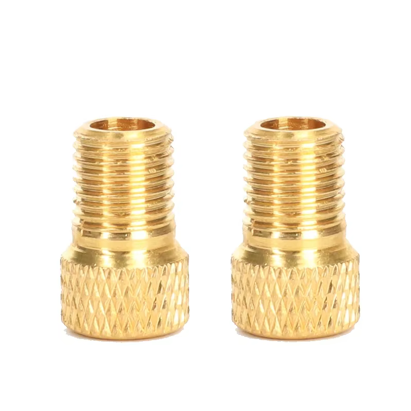 Adaptateur Presta à Schrader de vélo, adaptateur de Valve de pneu de vélo en cuivre doré, connecteur
