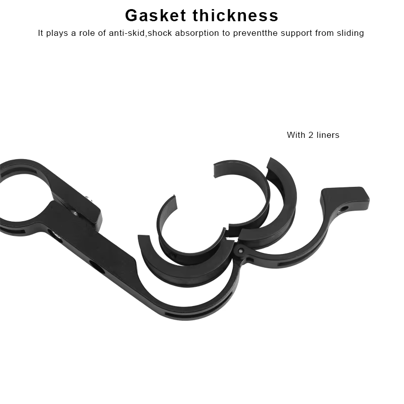 Support de barres de poignée de vélo en alliage d'aluminium, supports en Fiber de carbone pour phare