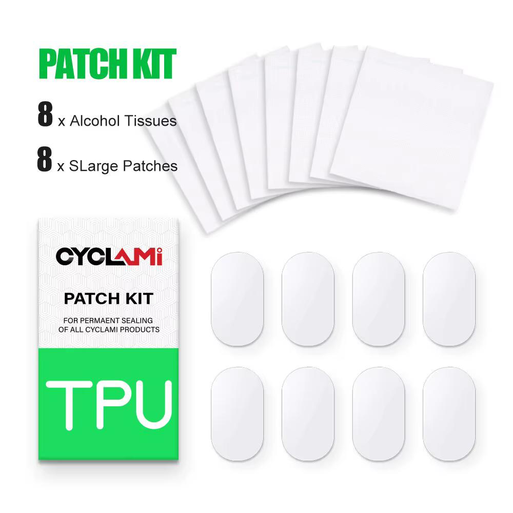 CYCLami Bike Tube Intérieur Pneu Patch Outils De Réparation Kit 8 Pièces Route VTT Pliant Vélo TPU M