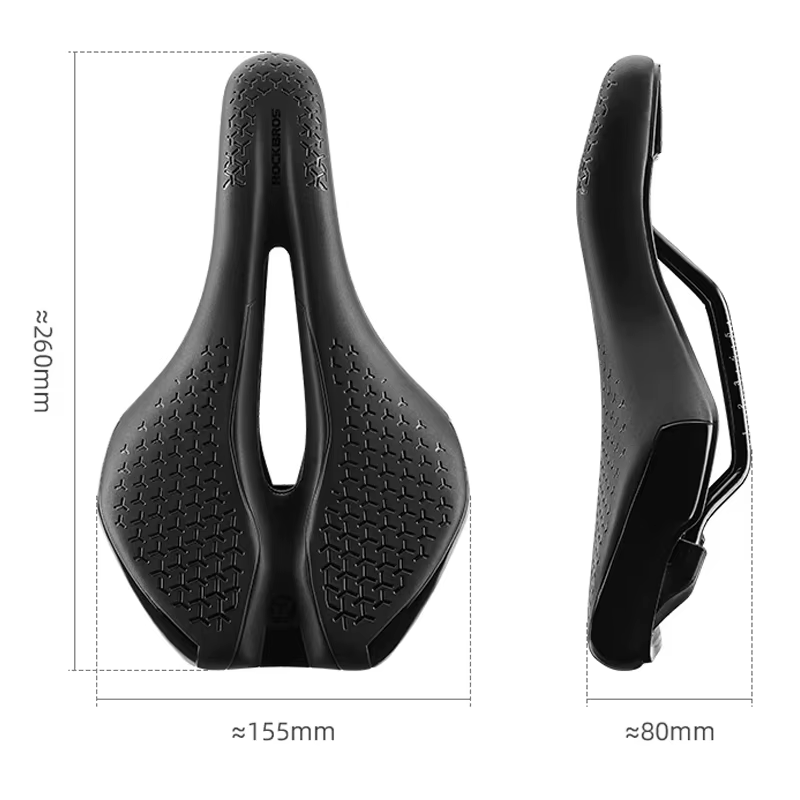 ROCKBROS-Selle de vélo coordonnante en cuir PU, siège de vélo de route de montagne, respirant, antic