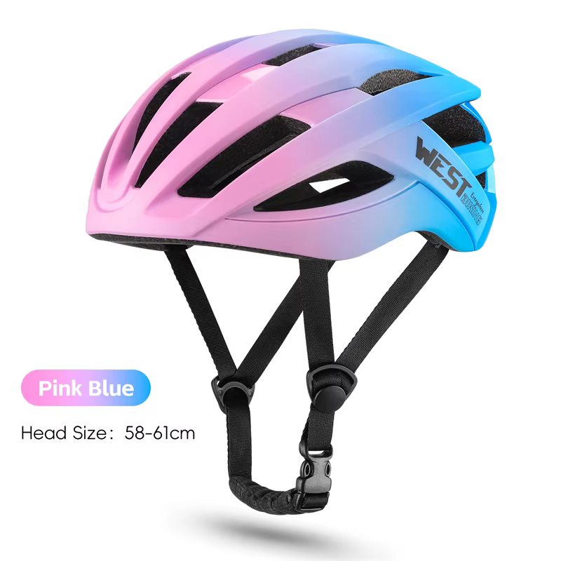 WEST BIKING-d'expériences aérodynamiques de cyclisme, casque de vélo de route blanc, casques multico