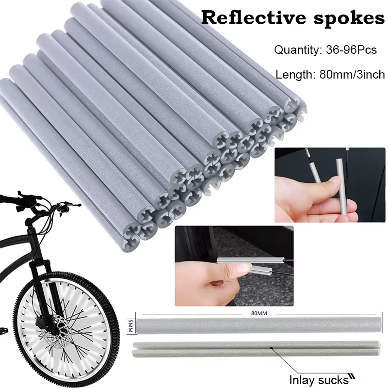 36-96 pièces réflecteur de rayons de vélo réflecteur de rayons de vélo est en matériau réfléchissant