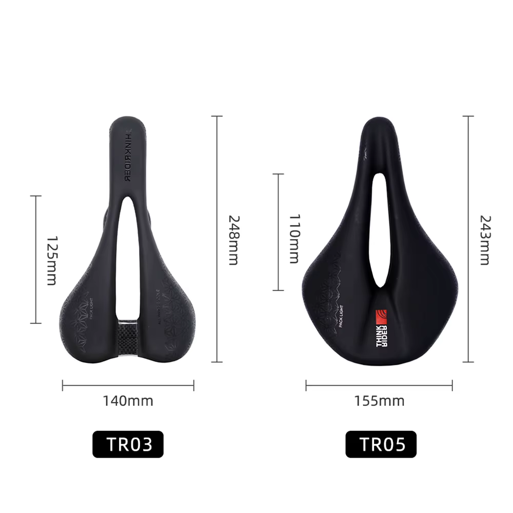 ThinkRider TR03 selle en Fiber de carbone ultralégère 116g selle ouverte haute performance SuperFlow