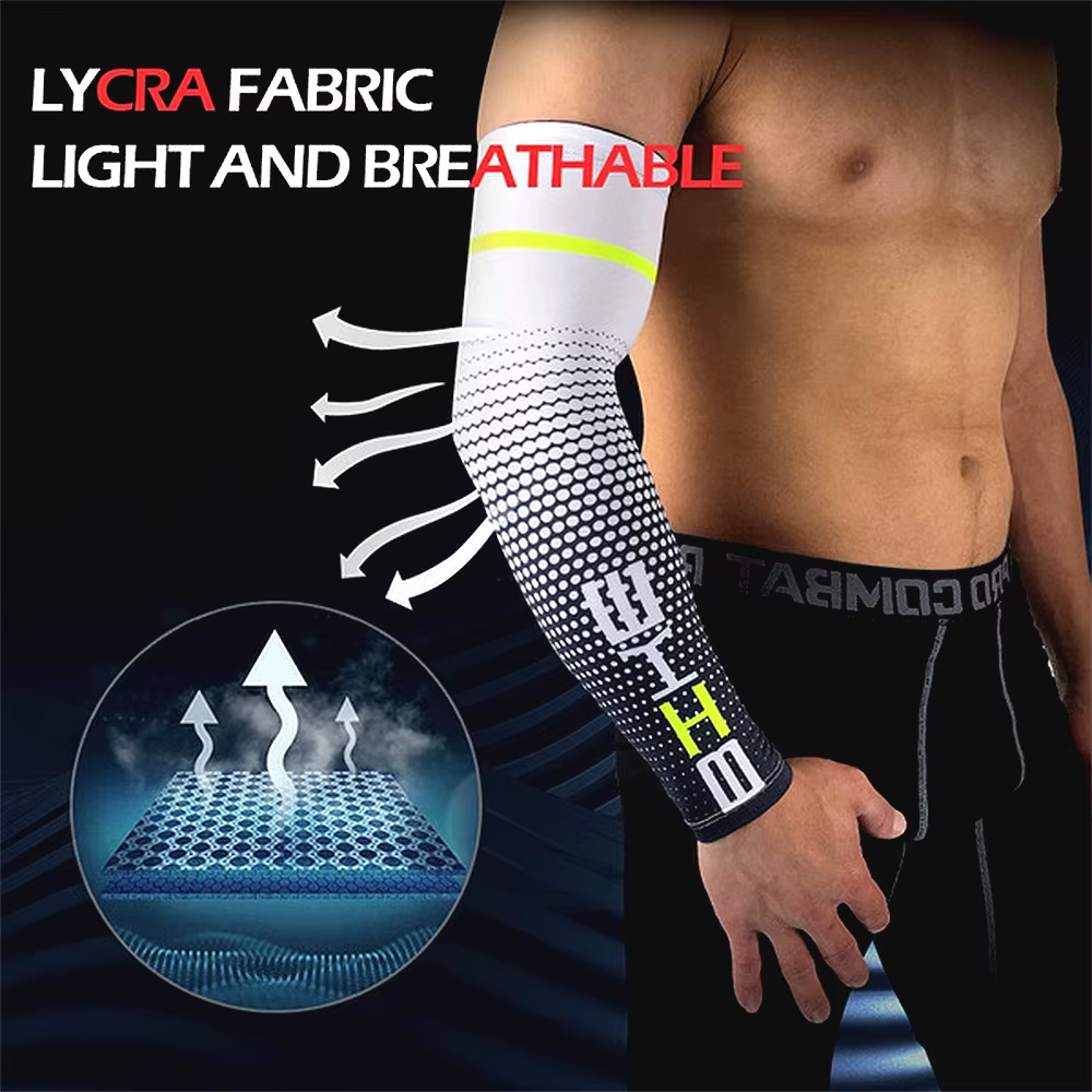 1 paire unisexe cyclisme course sport manches bras refroidissement manches UV Protection solaire man