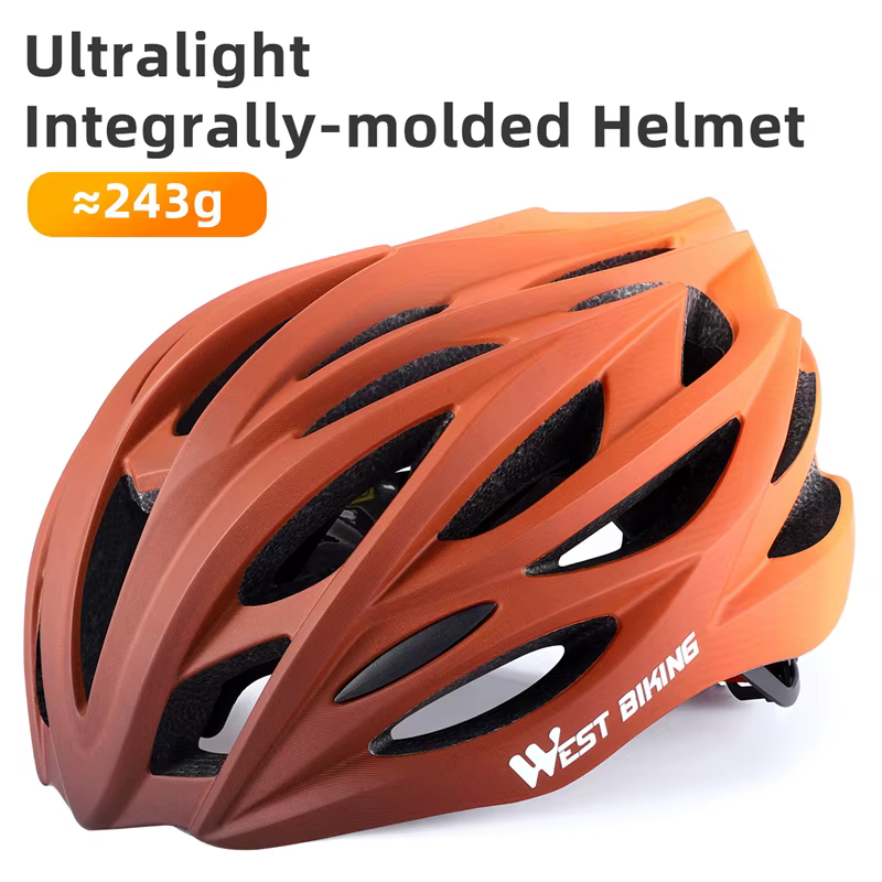 Casque de vélo intégré WEST BIKING, casque de vélo aérodynamique respirant, tour de tête réglable, c