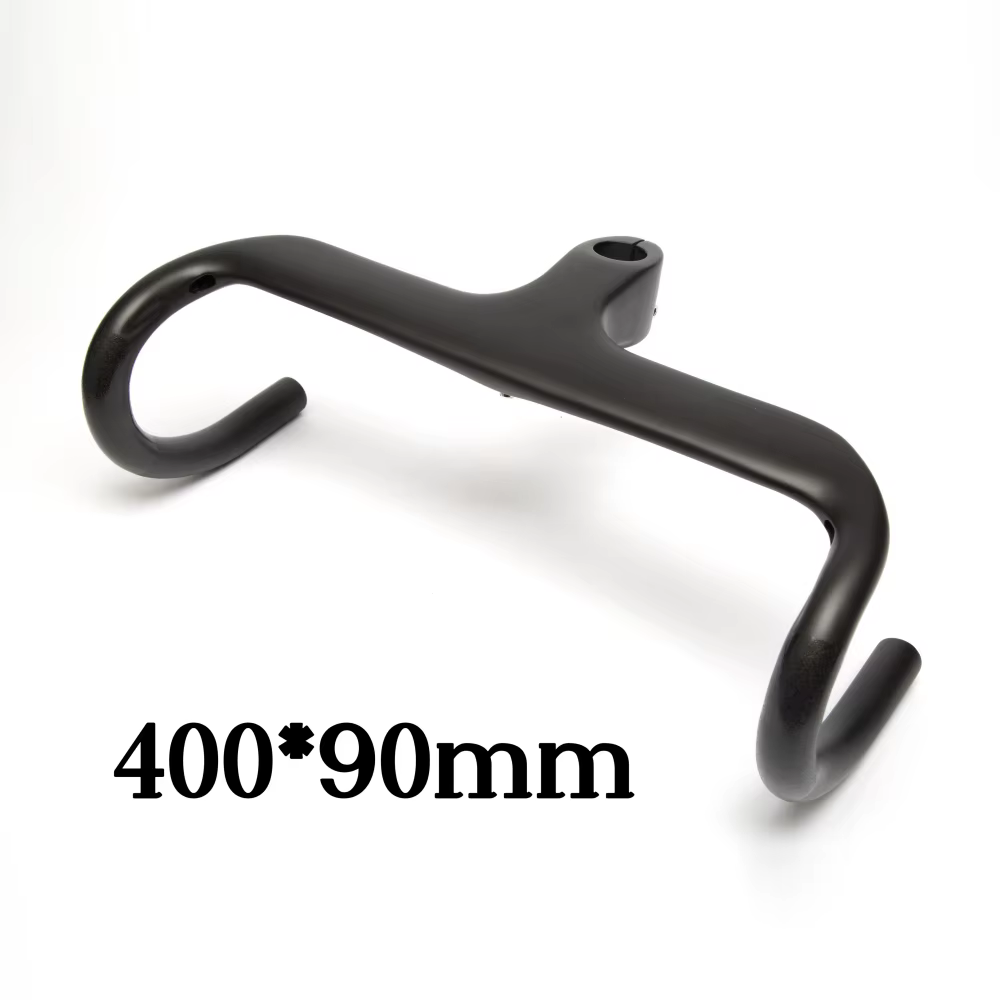 Guidon de vélo de route entièrement en Fiber de carbone, sans Logo, 1-1/8 pouces, 400/420/440mm, acc