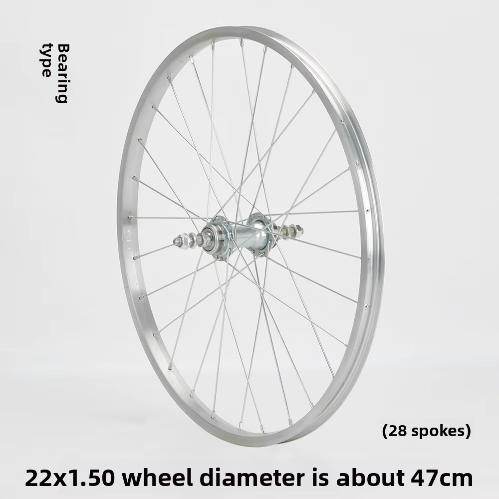 Ensemble de roues avant et arrière pour vélo léger 22/24/26 pouces, vitesse unique, roulement étanch