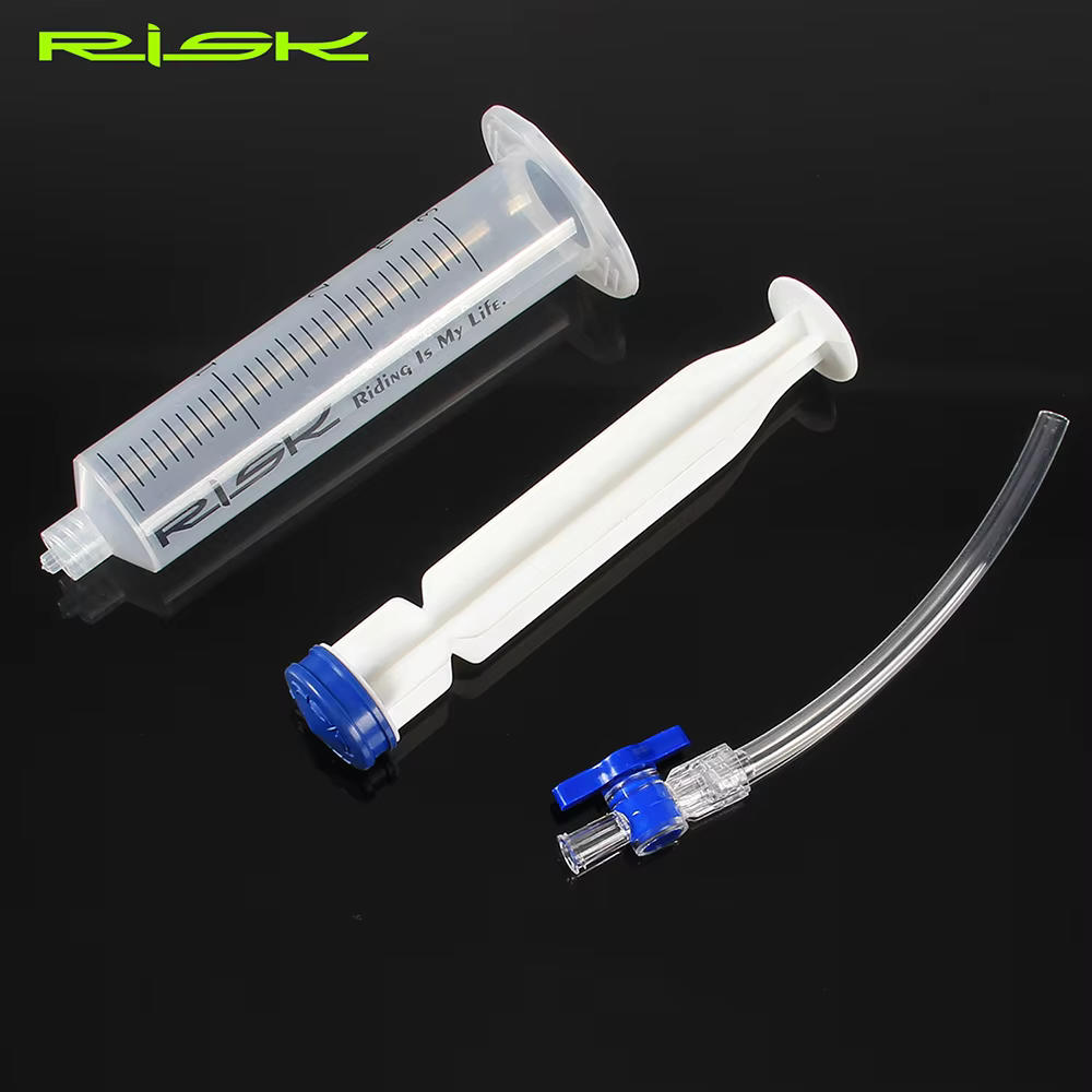 RISK – outil de purge de frein de vélo, seringue avec marche/arrêt, frein à disque hydraulique, outi