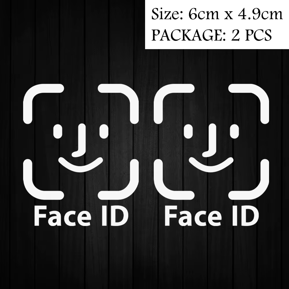 Autocollants amusants pour déverrouiller le système d'identification faciale, imperméables, pour vél