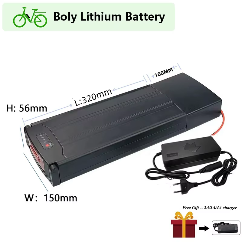 Batterie de vélo électrique 36V pour porte-bagages arrière, 24V 10AH 13Ah 15Ah 10.5Ah pour les modèl