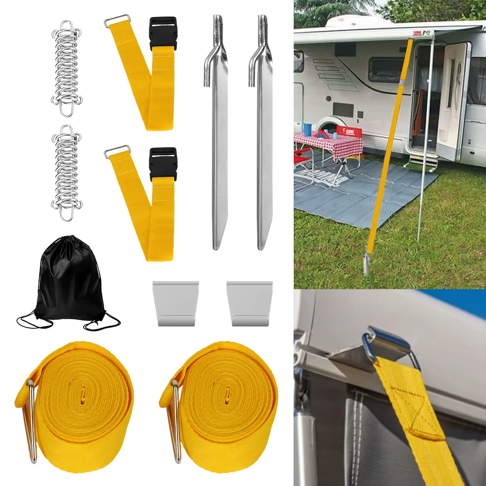 Kit de fixation pour auvent de camping-car, stabilisateur de vent pour auvent, accessoires d'ancrage