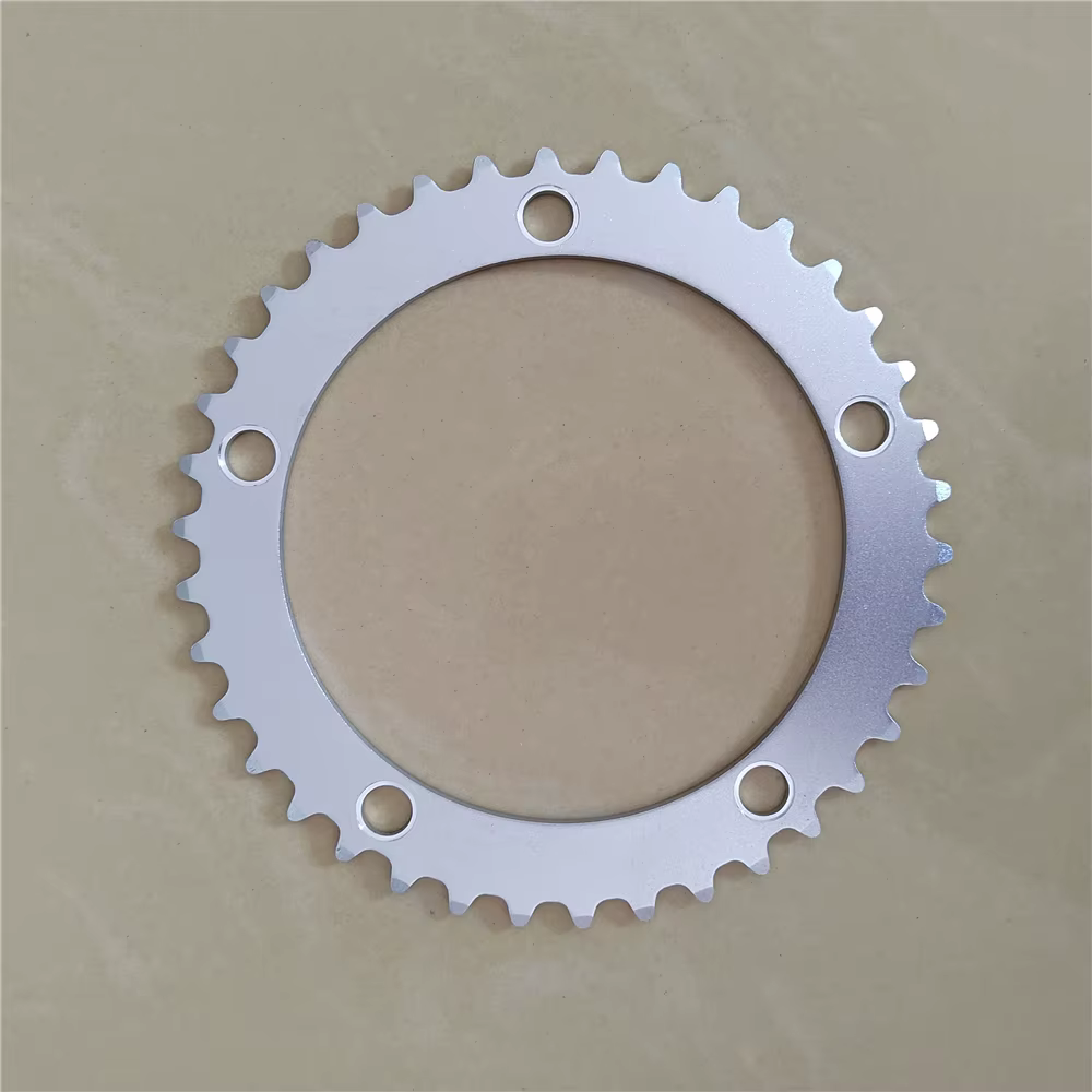 Couronne de roue à chaîne en alliage d'aluminium argenté pour vélo pliant, pignon BCD 130, vélo de r