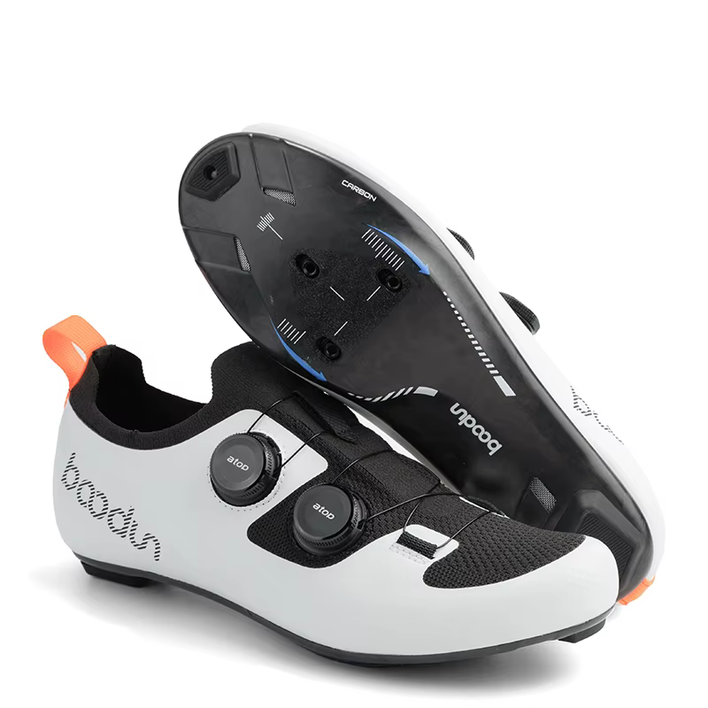 Chaussures de cyclisme sur route, semelle ultra légère en fibre de carbone, chaussures de vélo de ro