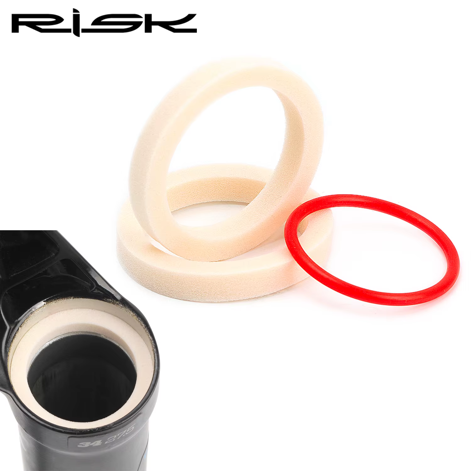 2 pièces risque fourche de vélo éponge anneau huile scellé mousse pour vélo Suspension fourche épong