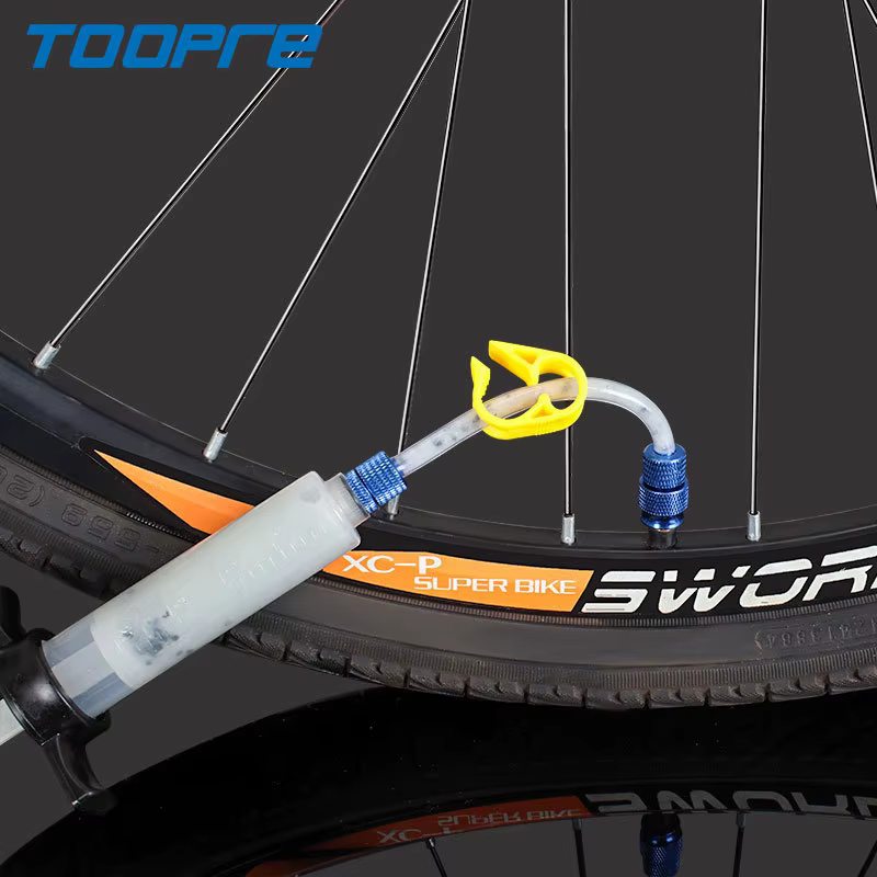 TOOPRE VTT vide pneu auto-remplissage fluide outil d'injection pneu fluides de remplissage seringue 