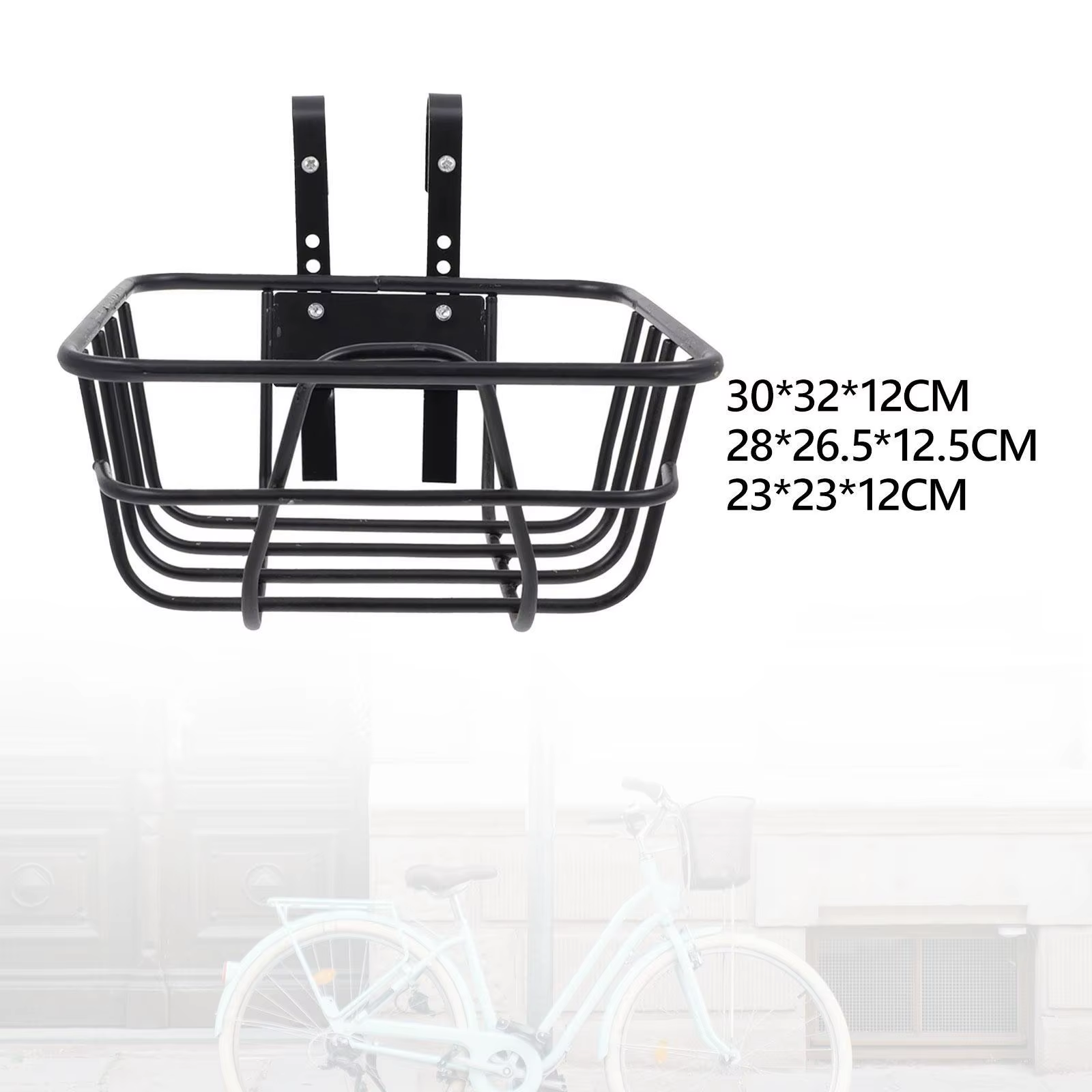 Panier avant de vélo, panier de guidon pour vélo, accessoires de cyclisme, support de bagages en fer