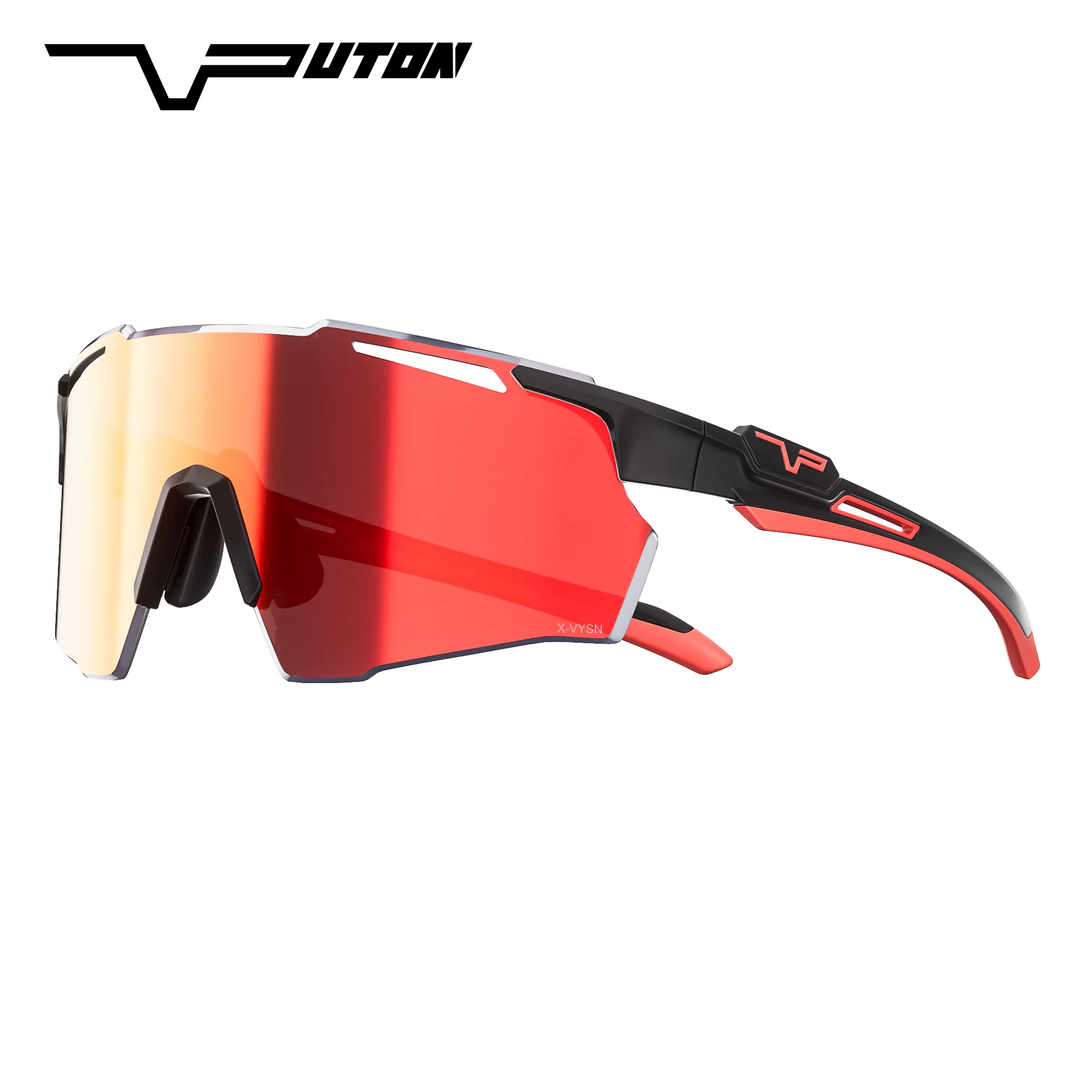 PUTON lunettes de cyclisme photochromiques lunettes de soleil de course en plein air hommes femmes v
