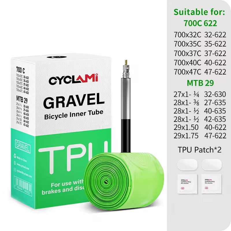 CYCLAMI-Chambre à Air Ultralégère FV de 45mm pour Vélo de Route et VTT 29, Article en TPU, Super obs