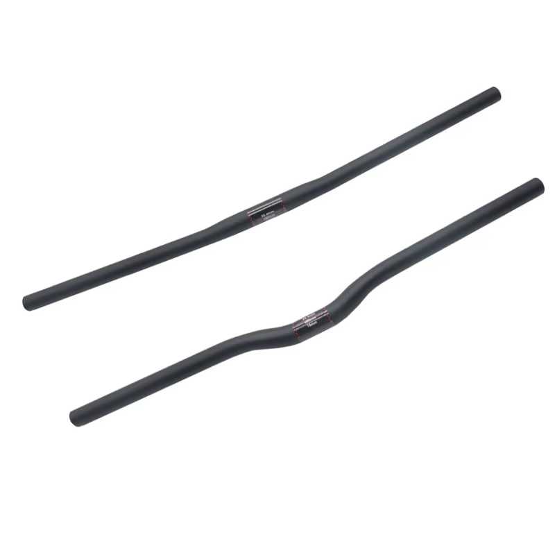 Guidon de vélo pliant entièrement en carbone, guidon horizontal, forme unique, guidon droit ultralég