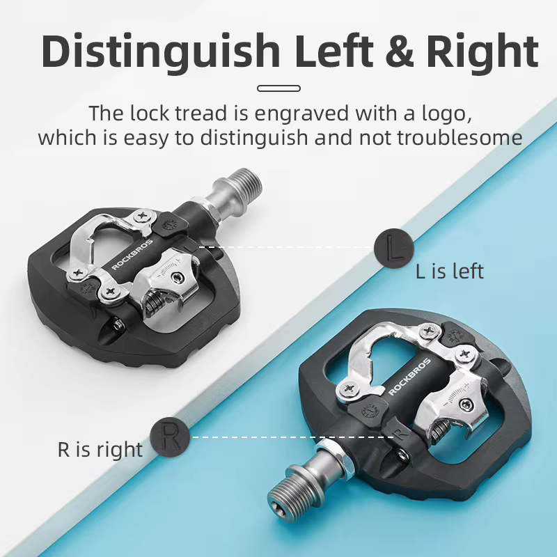 ROCKBROS pédale de verrouillage de vélo 2 en 1 serrure antidérapante pédale en Nylon pédales de vélo