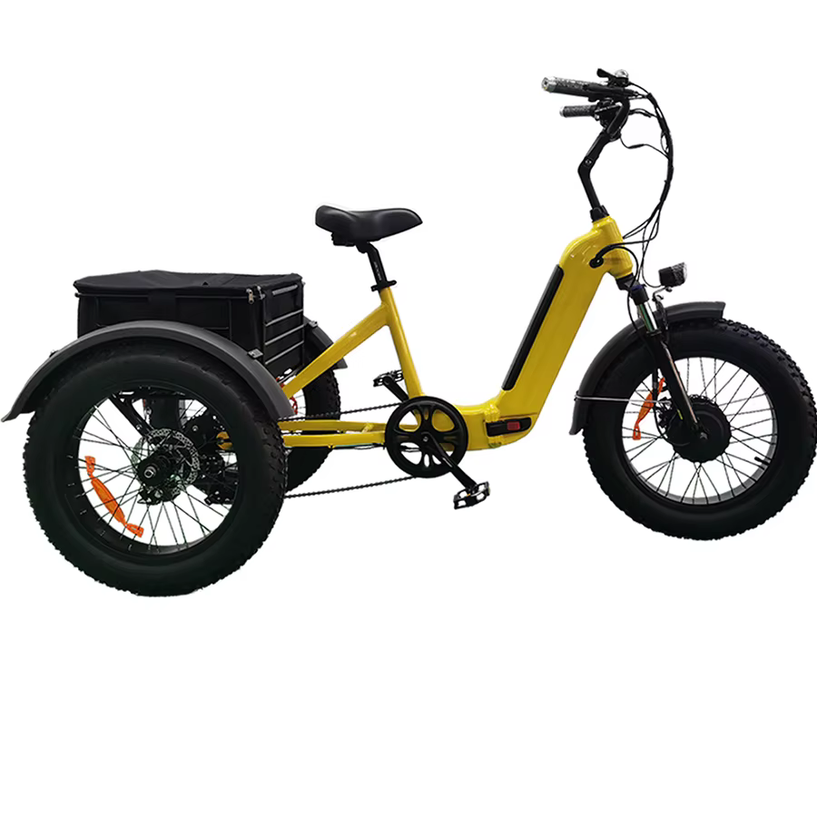Tricycles électriques à 3 roues 14A 48V 500W moteur gros pneu Tricycle électrique 3 roues vélo de ne