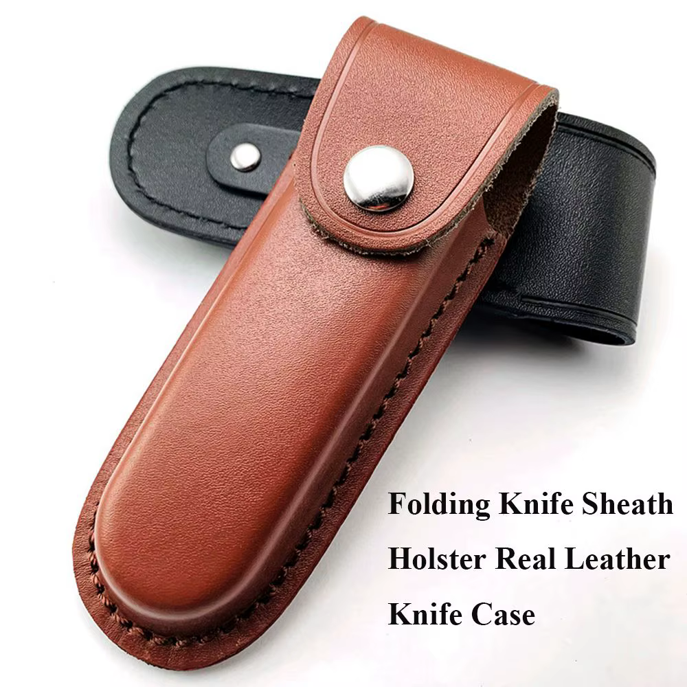 Sac de taille en poudre de cuir multi-outils, fourreau de lame de partenaire, étui de ceinture, clip