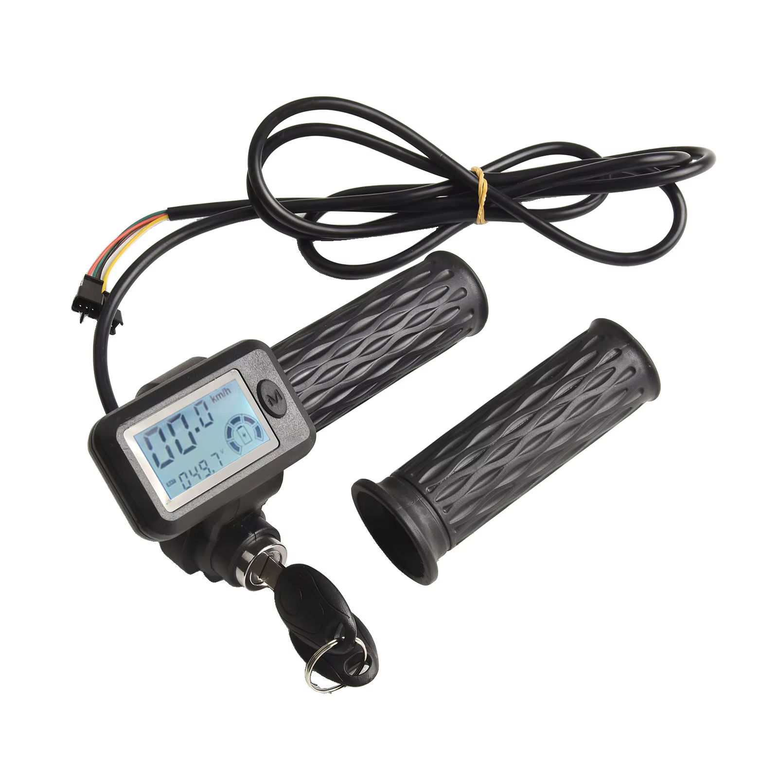 Levier de contrôle de vitesse pour scooter, écran LCD, boîtier ABS PC, poignées en caoutchouc, intég