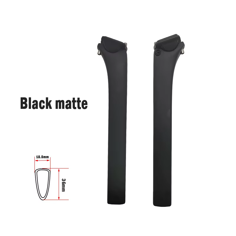 Tige de selle de vélo en carbone pour vélo de route SL8, peinture noire mate, décalage 15mm de haute