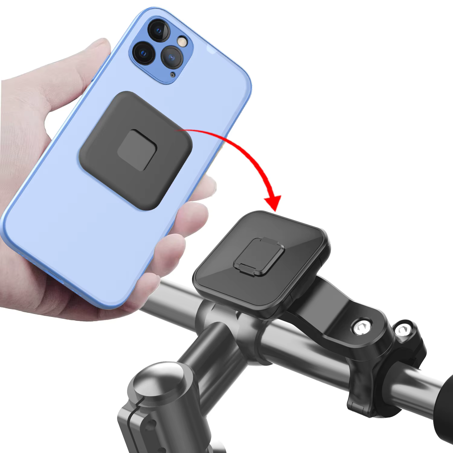 Support de téléphone de vélo, support de téléphone magnétique, support de téléphone portable de moto