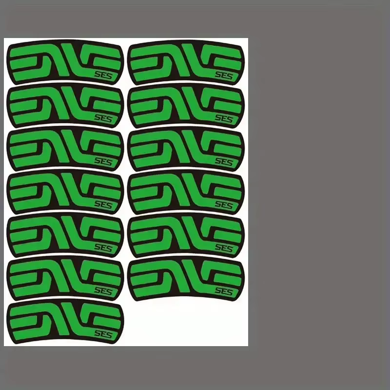 1SET d'autocollants « Logo SES » - Design rouge audacieux pour vélos et ordinateurs portables | Éq