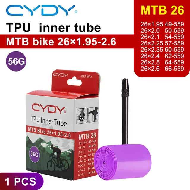 CYDY VTT 29 26 27.5 chambre à air de vélo caméra ultralégère TPU 29x1.95 2.0 2.1 2.2 2.3 2.4 2.5 2. 