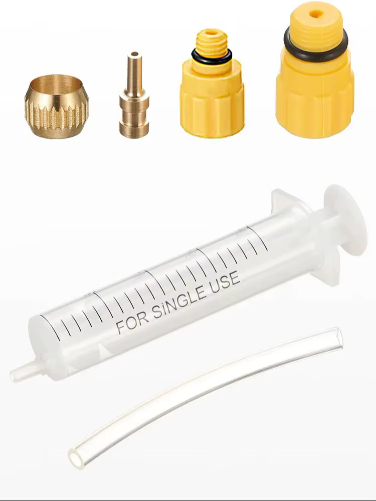 Kit de purge de frein pour VTT, outil de purge de liquide de frein pour vélo avec outil de remplissa