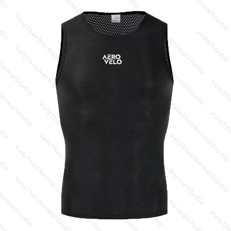 Gilet de cyclisme et de course AERO VELO 2026 pour homme – Sans manches, zippé, coupe-vent, pour rou