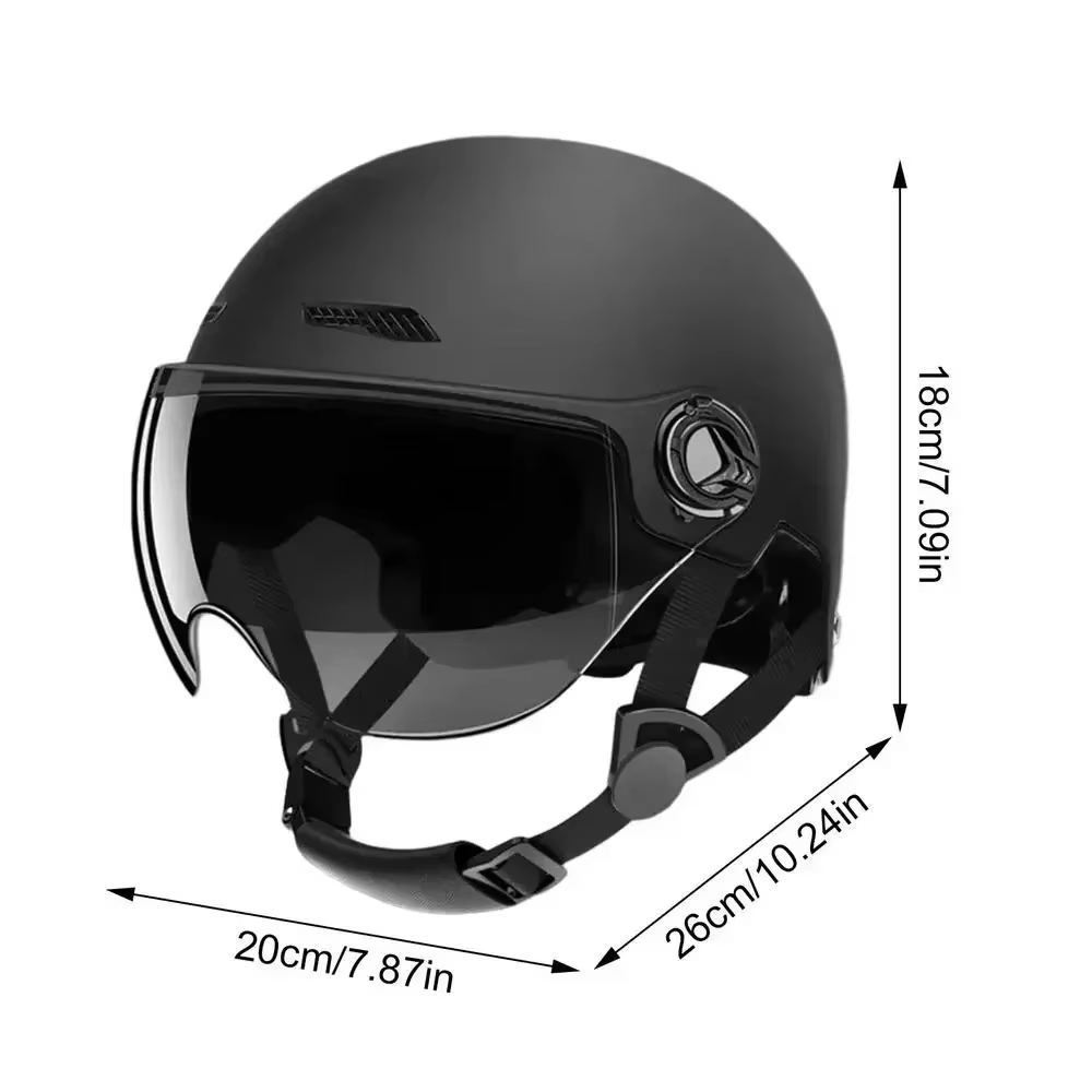 Casque de vélo léger pour adulte, sûr et confortable, avec lunettes, pour moto, véhicule électrique,