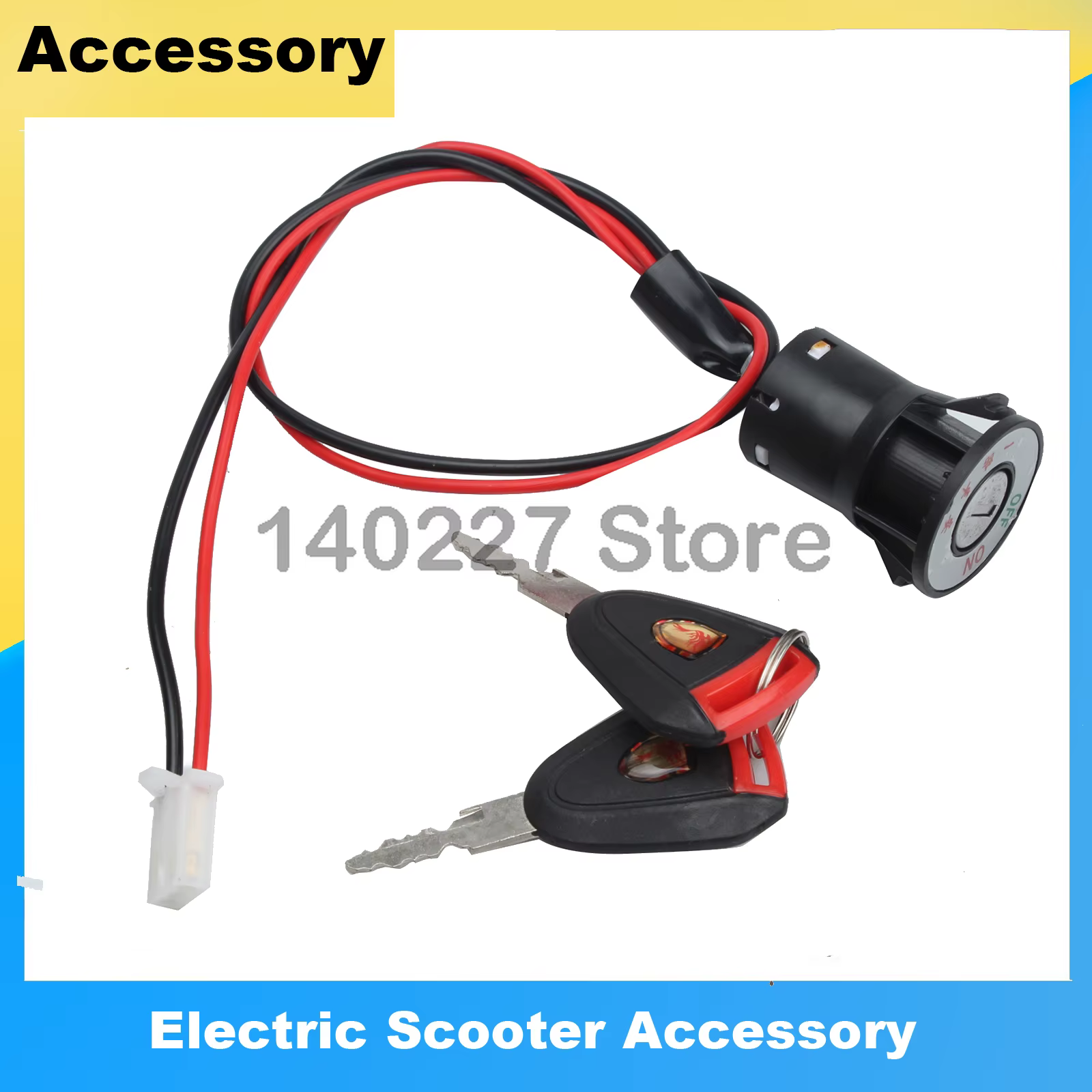 Utilisé pour l'interrupteur à clé de scooter électrique Citycoco, accessoire universel de scooter él