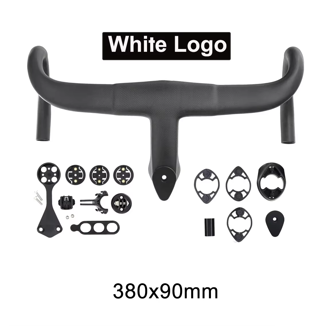 Poignée de vélo de route intégrée en carbone intégral avec câblage interne complet, logo original, p
