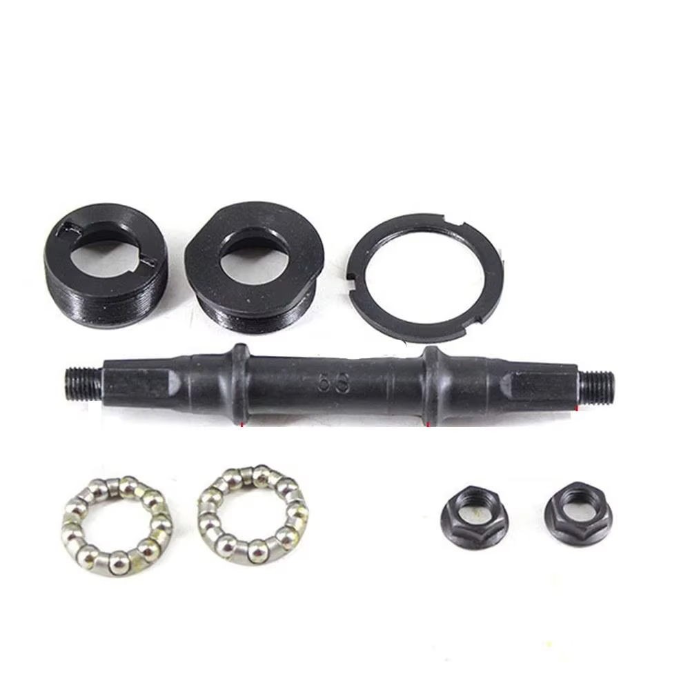 Support de pédalier de vélo avec support inférieur, Kit d'essieu à trou carré pour coque BB de 68mm,