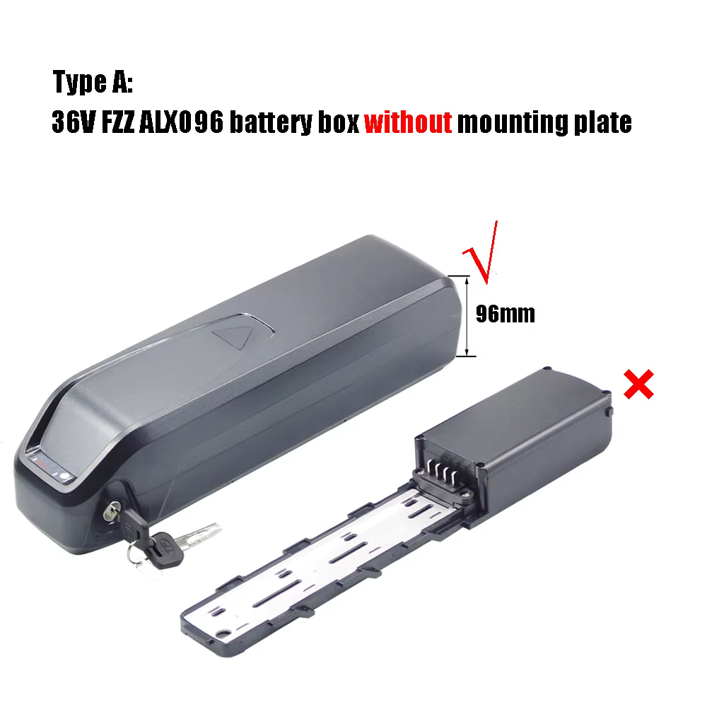 Boîtier de batterie de vélo électrique vide 36V 48V boîtier de batterie de vélo électrique adapté à 