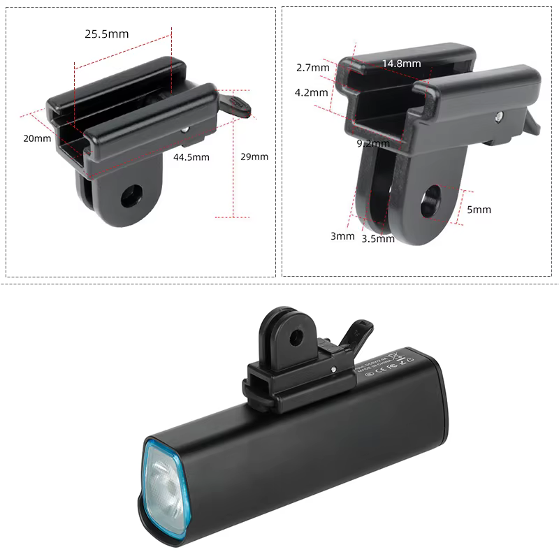 Gaciron H03/ H07 support de phare de vélo avant lampe à LED boucle montage rapide et support adaptat