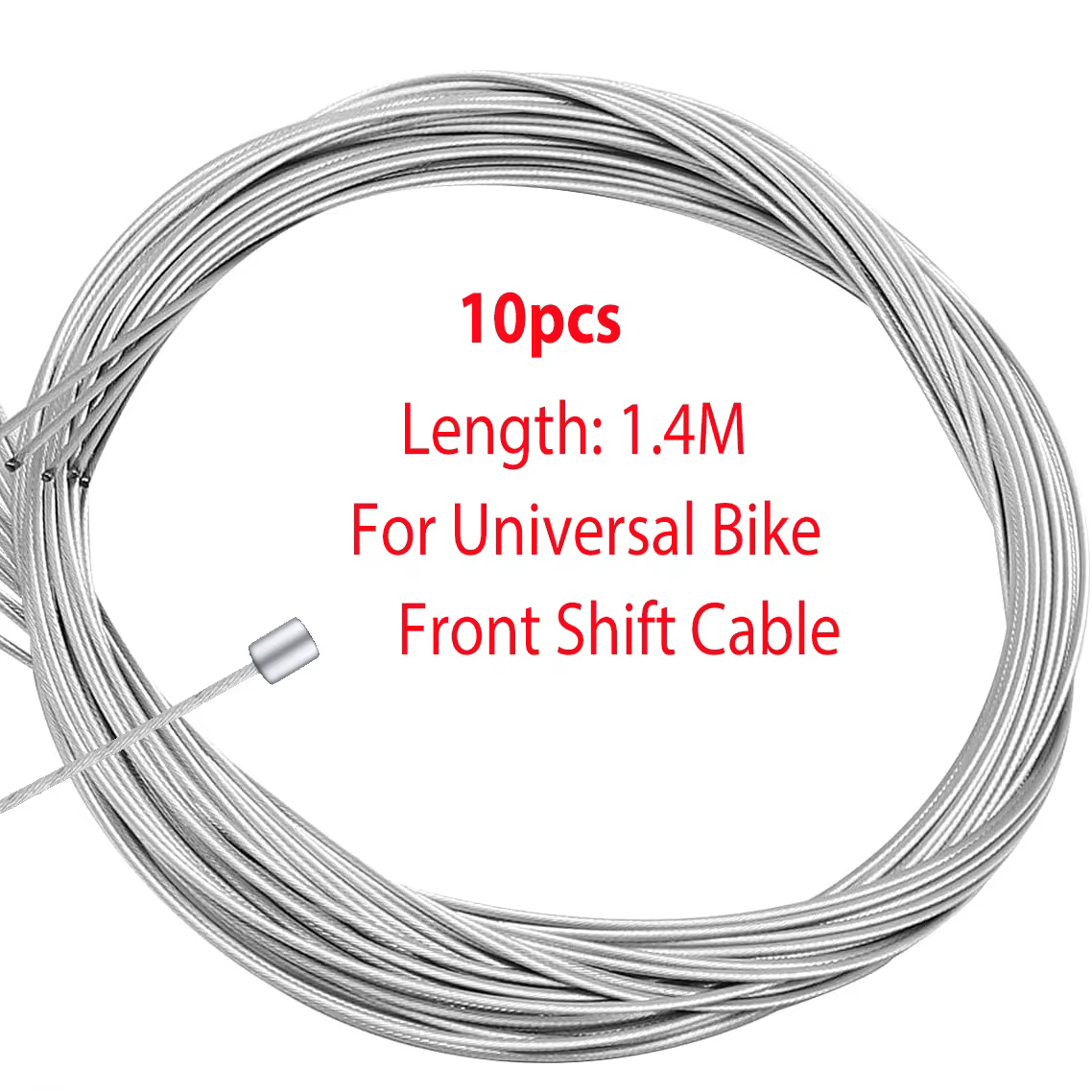 Lot de 10 Câbles Intérieurs pour Vélo VTT et Route, pour Levier de Frein et Manette de Vitesse, 2000